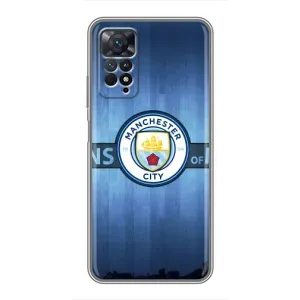 Силиконовые Чехлы принт Футбол на Xiaomi Redmi Note 11 Pro (ManCity)