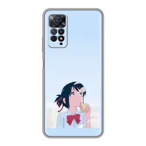 Чехол с персонажами АНИМЕ на Xiaomi Redmi Note 11 Pro (Мицуха)