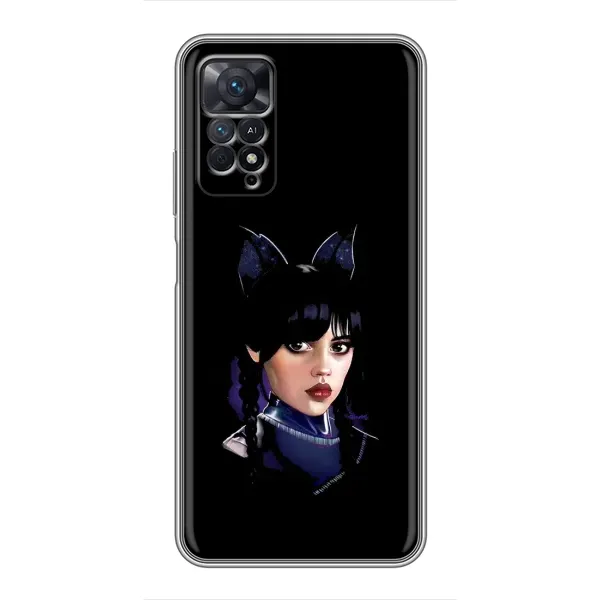 Чехол с рисунком «Милая Уэнсдей» для Xiaomi Redmi Note 11 Pro Чехол с рисунком «Милая Уэнсдей» для Xiaomi Redmi Note 11 Pro