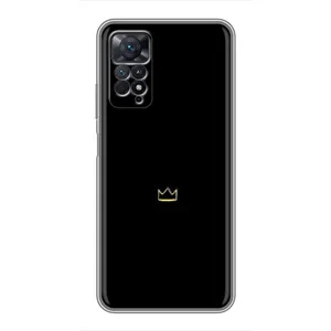 Чохол (Корона на чорному фоні) для Редмі Нот 11 Про (Міні корона)