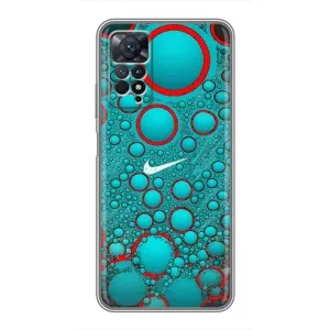 Силіконовый Чохол на Xiaomi Redmi Note 11 Pro з картинкою НАЙК (Найк зелений)