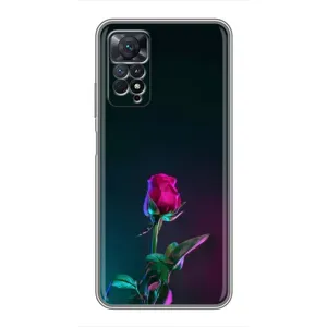 Чехлы с принтом Розочки для Xiaomi Redmi Note 11 Pro (Ночная роза)