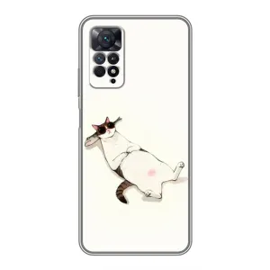 Чехол на тематику: Коты для Xiaomi Redmi Note 11 Pro (Отдых)