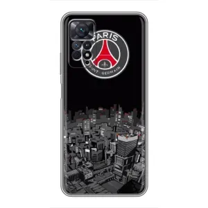 Силиконовые Чехлы принт Футбол на Xiaomi Redmi Note 11 Pro (PSG)