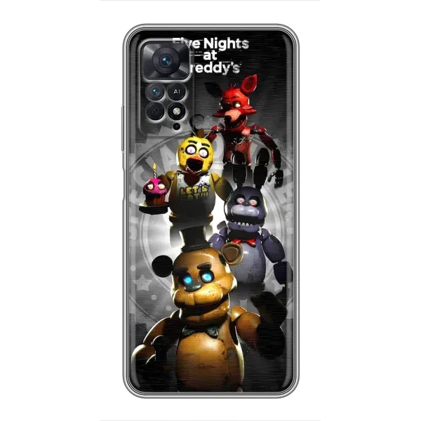 Чехол с рисунком «Пять ночей» для Xiaomi Redmi Note 11 Pro Чехол с рисунком «Пять ночей» для Xiaomi Redmi Note 11 Pro