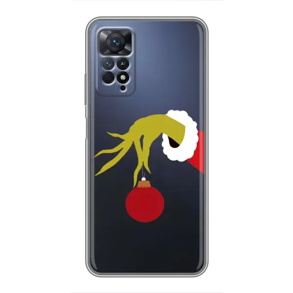Чехол с рисунком «Рука Гринча» для Xiaomi Redmi Note 11 Pro Чехол с рисунком «Рука Гринча» для Xiaomi Redmi Note 11 Pro