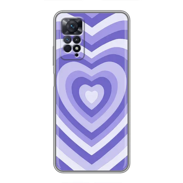 Чехол с рисунком «Сердце фиолет» для Xiaomi Redmi Note 11 Pro Чехол с рисунком «Сердце фиолет» для Xiaomi Redmi Note 11 Pro