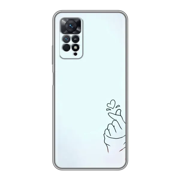 Чехол с рисунком «Сердце на голубом» для Xiaomi Redmi Note 11 Pro Чехол с рисунком «Сердце на голубом» для Xiaomi Redmi Note 11 Pro