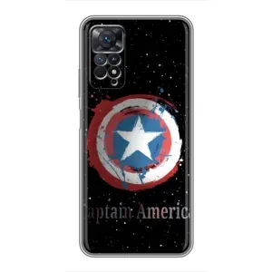 Чохол с Щітом Капітана Америки на Xiaomi Redmi Note 11 Pro (Щит Капітана)