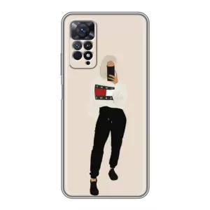 Силіконовый Чохол на Xiaomi Redmi Note 11 Pro з картинкой Модных девушек (Стильна)