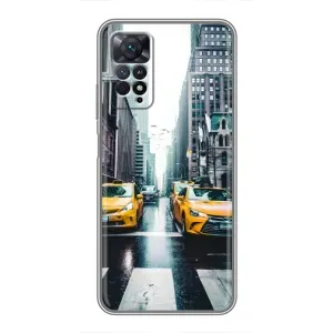 Силиконовый бампер (Работники) на Xiaomi Redmi Note 11 Pro (Такси)