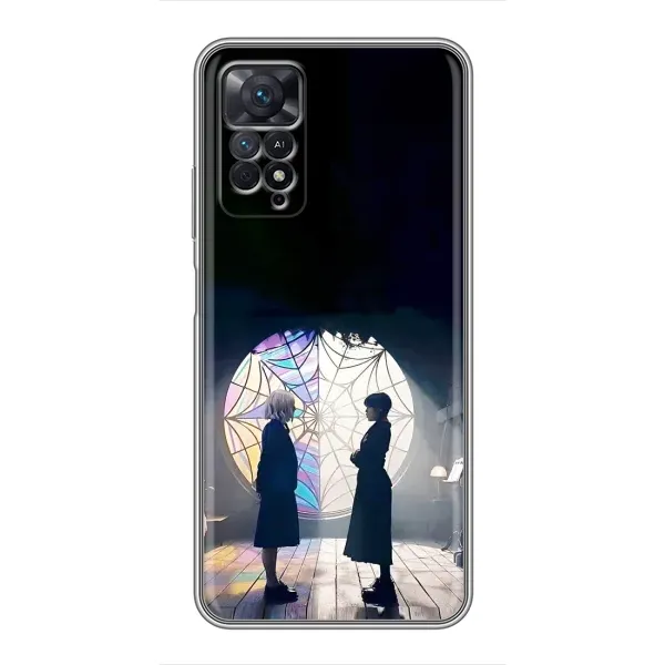 Чехол с рисунком «Уэнсдей и Энди» для Xiaomi Redmi Note 11 Pro Чехол с рисунком «Уэнсдей и Энди» для Xiaomi Redmi Note 11 Pro