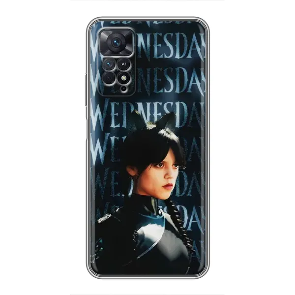 Чехол с рисунком «Уэнздей с ушками» для Xiaomi Redmi Note 11 Pro Чехол с рисунком «Уэнздей с ушками» для Xiaomi Redmi Note 11 Pro
