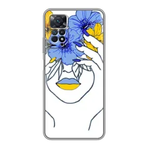 Чехол на Xiaomi Redmi Note 11 Pro Украинский дизайн (Украинка на всю голову)