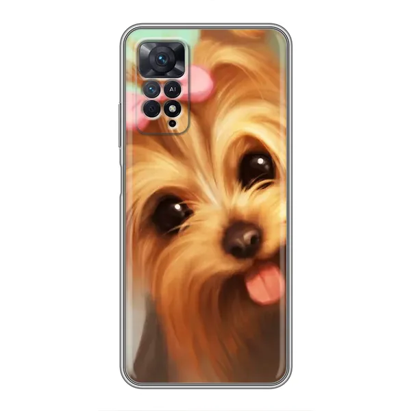 Чехол с рисунком «Йоршенский терьер» для Xiaomi Redmi Note 11 Pro Чехол с рисунком «Йоршенский терьер» для Xiaomi Redmi Note 11 Pro