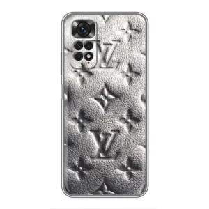 Текстурный Чехол Louis Vuitton для Редми Нот 11 (Бежевый ЛВ)