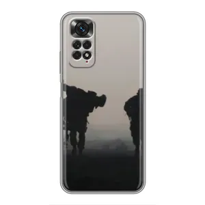Чехлы на военную тематику для Xiaomi Redmi Note 11 / 11s (Бой солдат)