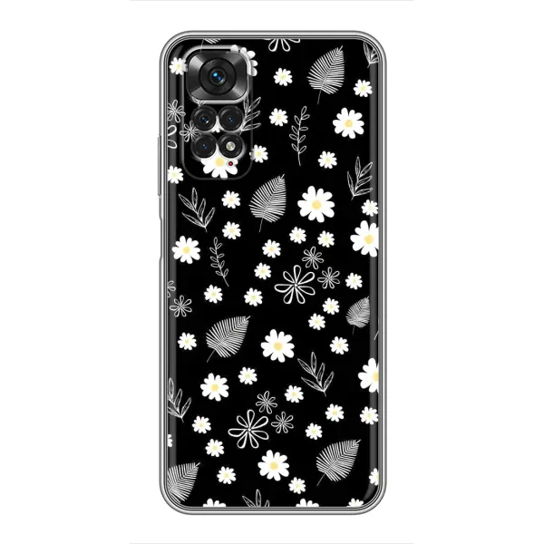 Чехол с рисунком «цветение на чорном» для Xiaomi Redmi Note 11 / 11s Чехол с рисунком «цветение на чорном» для Xiaomi Redmi Note 11 / 11s