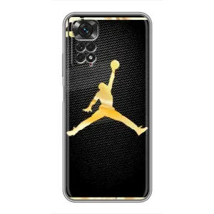 Силиконовый Чехол Nike Air Jordan на Редми Нот 11 (Джордан 23)