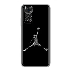 Силиконовый Чехол Nike Air Jordan на Редми Нот 11 (Джордан)