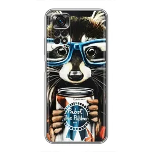 Силіконовий Чохол з Энотами на Xiaomi Redmi Note 11 / 11s (Єнот в окулярах)