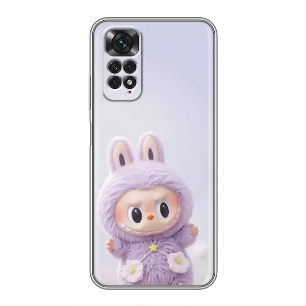 Чехол с рисунком «Фиолетовый Лабубу» для Xiaomi Redmi Note 11 / 11s Чехол с рисунком «Фиолетовый Лабубу» для Xiaomi Redmi Note 11 / 11s