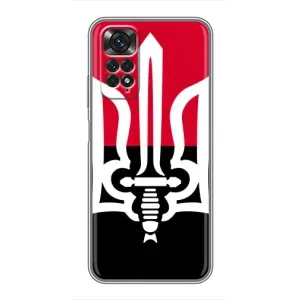 Чехлы УПА (Красно-Чёрный) на Xiaomi Redmi Note 11 / 11s (Герб Украины)