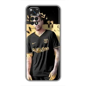 Силиконовый Чехол Xiaomi Redmi Note 11 / 11s (Gold Neymar)