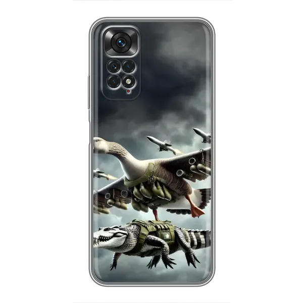Чехол с рисунком «Гусини и крокодило» для Xiaomi Redmi Note 11 / 11s Чехол с рисунком «Гусини и крокодило» для Xiaomi Redmi Note 11 / 11s