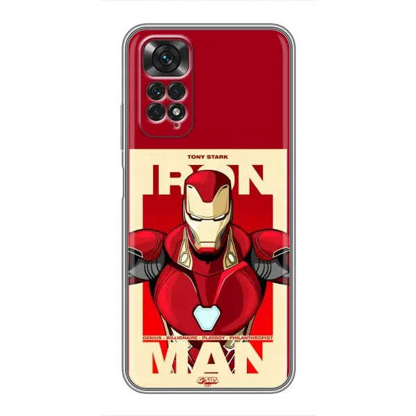 Чехол с рисунком «Iron man» для Xiaomi Redmi Note 11 / 11s Чехол с рисунком «Iron man» для Xiaomi Redmi Note 11 / 11s