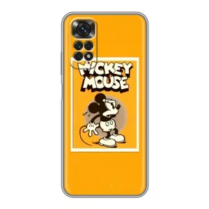 Чехлы с принтом Микки Маус на Xiaomi Redmi Note 11 / 11s (Испуганный Микки)