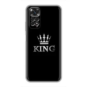 Чехол (Корона на чёрном фоне) для Редми Нот 11 (KING)