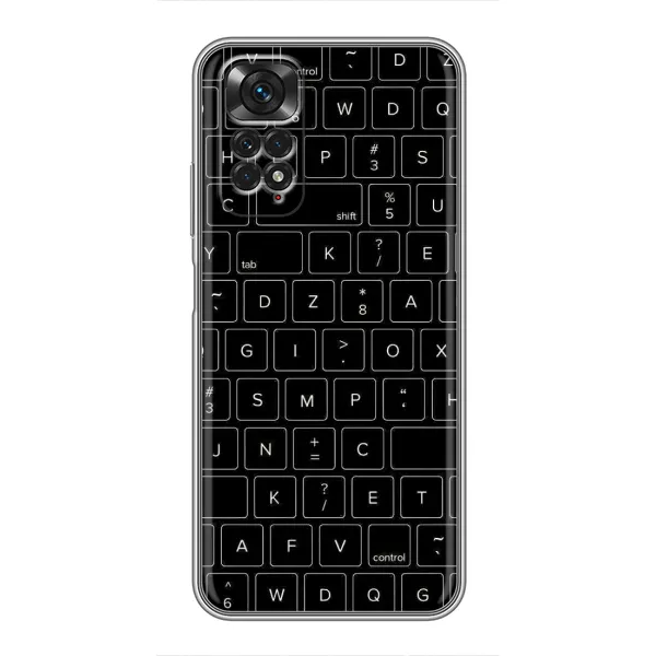 Чехол с рисунком «Клавиатура» для Xiaomi Redmi Note 11 / 11s Чехол с рисунком «Клавиатура» для Xiaomi Redmi Note 11 / 11s