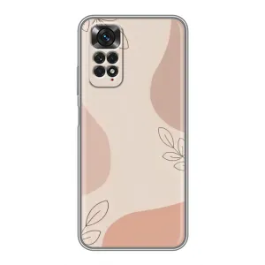 Чохол квітковий дизайн для Xiaomi Redmi Note 11 / 11s (Кориневий фон)
