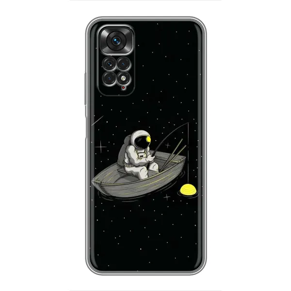 Чехол с рисунком «Космонавт на рыбалке» для Xiaomi Redmi Note 11 / 11s Чехол с рисунком «Космонавт на рыбалке» для Xiaomi Redmi Note 11 / 11s