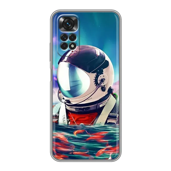 Чехол с рисунком «Космонавт в воде» для Xiaomi Redmi Note 11 / 11s Чехол с рисунком «Космонавт в воде» для Xiaomi Redmi Note 11 / 11s