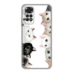 Силіконовий чохол з котиком для Xiaomi Redmi Note 11 / 11s (Коти)
