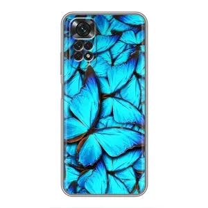Силиконовый бампер с картинкой животных для Xiaomi Redmi Note 11 / 11s (Крылья бабочек)