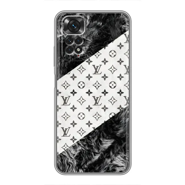 Чехол с рисунком «LV на белом» для Xiaomi Redmi Note 11 / 11s Чехол с рисунком «LV на белом» для Xiaomi Redmi Note 11 / 11s