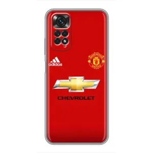 Силіконові Чохли з принтом Футбол на Xiaomi Redmi Note 11 / 11s (Man United)