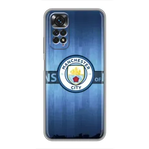 Силіконові Чохли з принтом Футбол на Xiaomi Redmi Note 11 / 11s (ManCity)