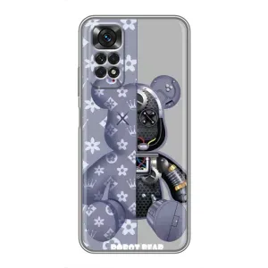 Силиконовый чехол для Xiaomi Redmi Note 11 / 11s (Медведь Louis Vuitton)