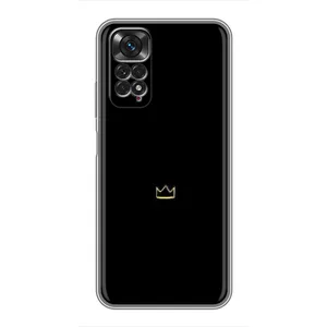 Чехол (Корона на чёрном фоне) для Редми Нот 11 (Мини корона)
