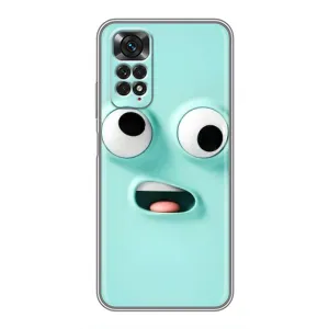 Силиконовые Чехлы (смешные стикеры) для Xiaomi Redmi Note 11 / 11s (Забавное мятное лицо)