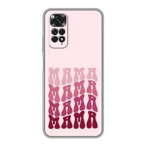Чехлы на день мамы для Редми Нот 11 (Надпись мама)