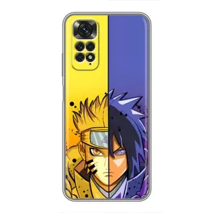Купить Чехлы на телефон с принтом Anime для Xiaomi Redmi Note 11 / 11s (Naruto Vs Sasuke)