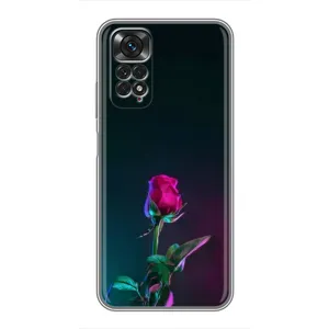 Чохли з принтом Троянд для Xiaomi Redmi Note 11 / 11s (Нічна троянда)