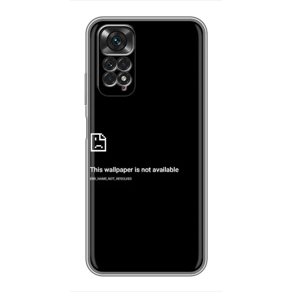 Чехол с рисунком «Ошибка» для Xiaomi Redmi Note 11 / 11s Чехол с рисунком «Ошибка» для Xiaomi Redmi Note 11 / 11s