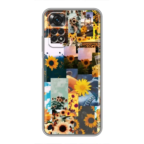 Чехол с рисунком «Подсолнуховый дизайн» для Xiaomi Redmi Note 11 / 11s Чехол с рисунком «Подсолнуховый дизайн» для Xiaomi Redmi Note 11 / 11s