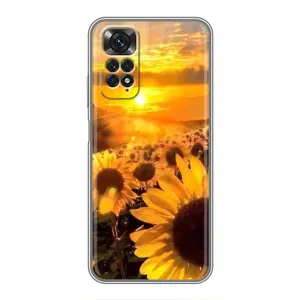 Чохол з Квітами для Xiaomi Redmi Note 11 / 11s (поле соняшників)